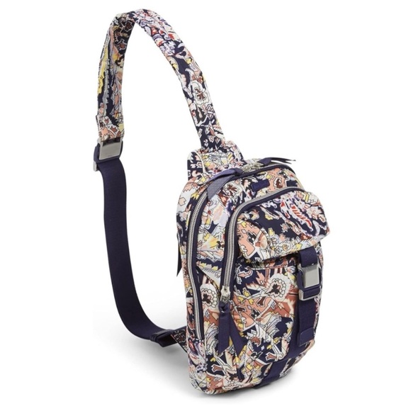 Vera Bradley Performance Twill Utility Sling Backpack in Tangier Paisley NWT - Picture 3 of 9